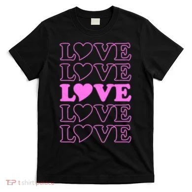 Valentine Love Pattern T-Shirt