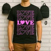 Valentine Love Pattern T-Shirt thumb 6
