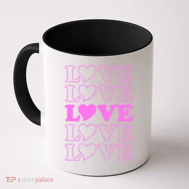 Valentine Love Pattern Coffee Mug