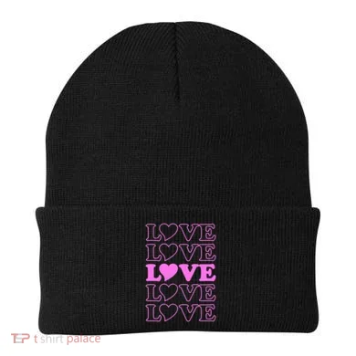 Valentine Love Pattern Beanie
