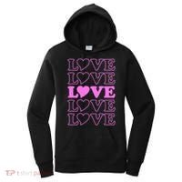 Valentine Love Pattern Women's Hoodie thumb 0