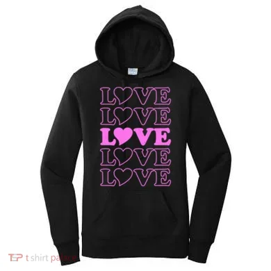 Valentine Love Pattern Women's Hoodie