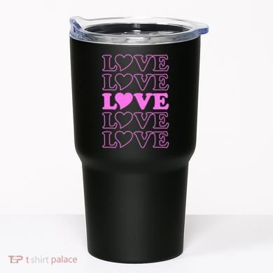 Valentine Love Pattern Tumbler