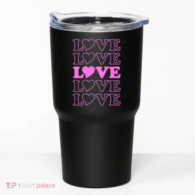 Valentine Love Pattern Tumbler