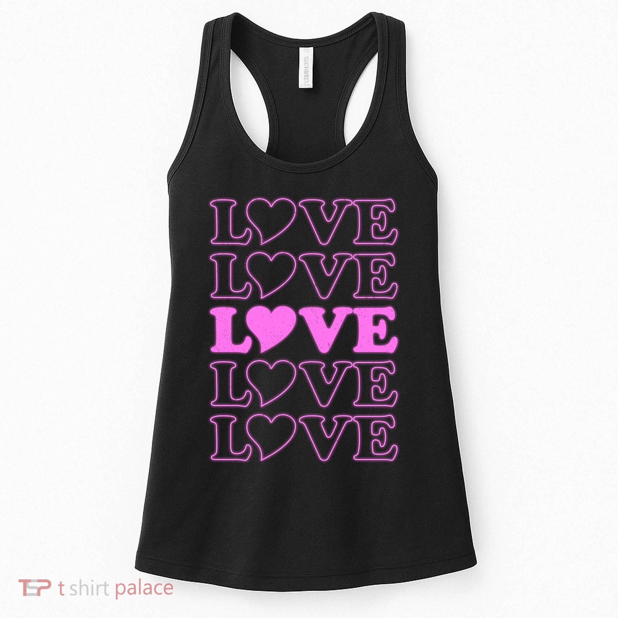 Valentine Love Pattern Women's Tank Top