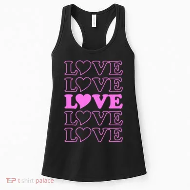 Valentine Love Pattern Women's Tank Top