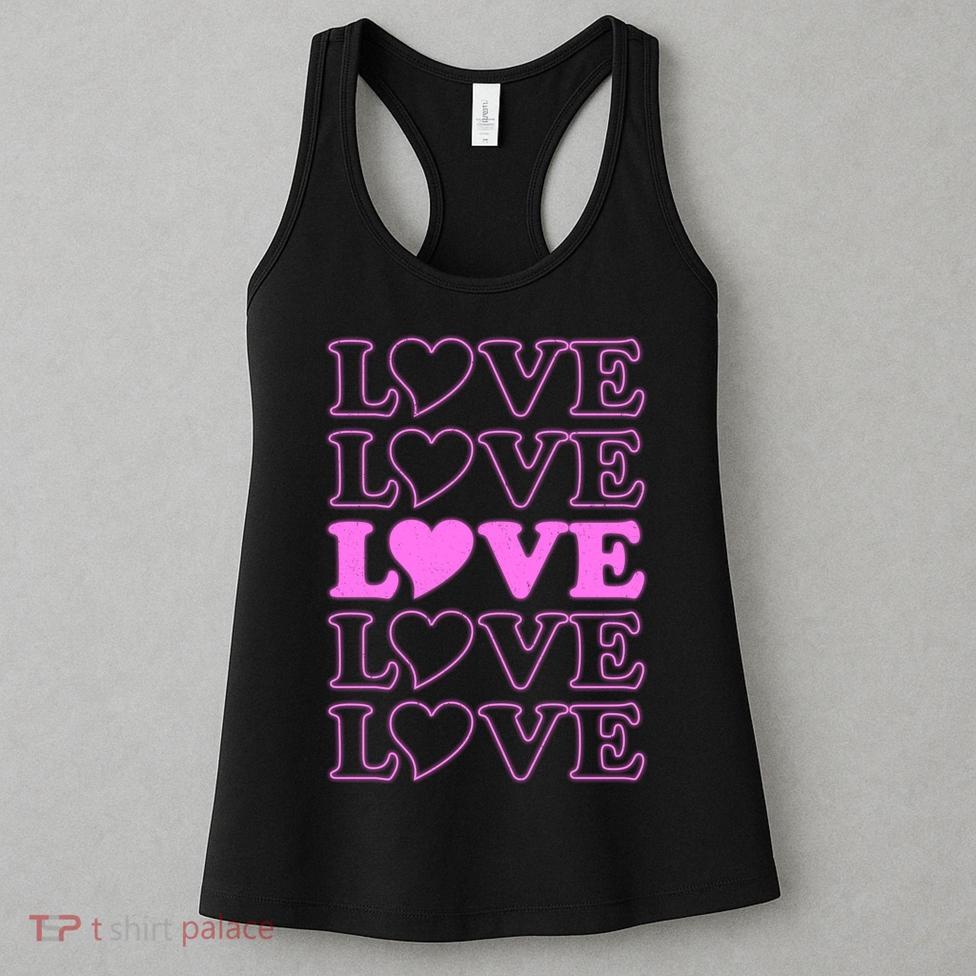 Valentine Love Pattern Women's Tank Top
