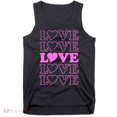 Valentine Love Pattern Tank Top