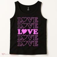 Valentine Love Pattern Tank Top thumb 2