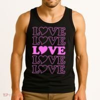 Valentine Love Pattern Tank Top thumb 3