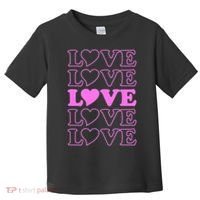 Valentine Love Pattern Toddler T-Shirt thumb 0