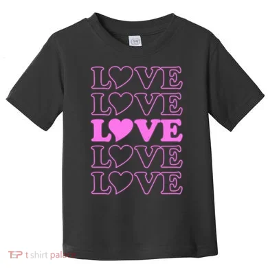 Valentine Love Pattern Toddler T-Shirt