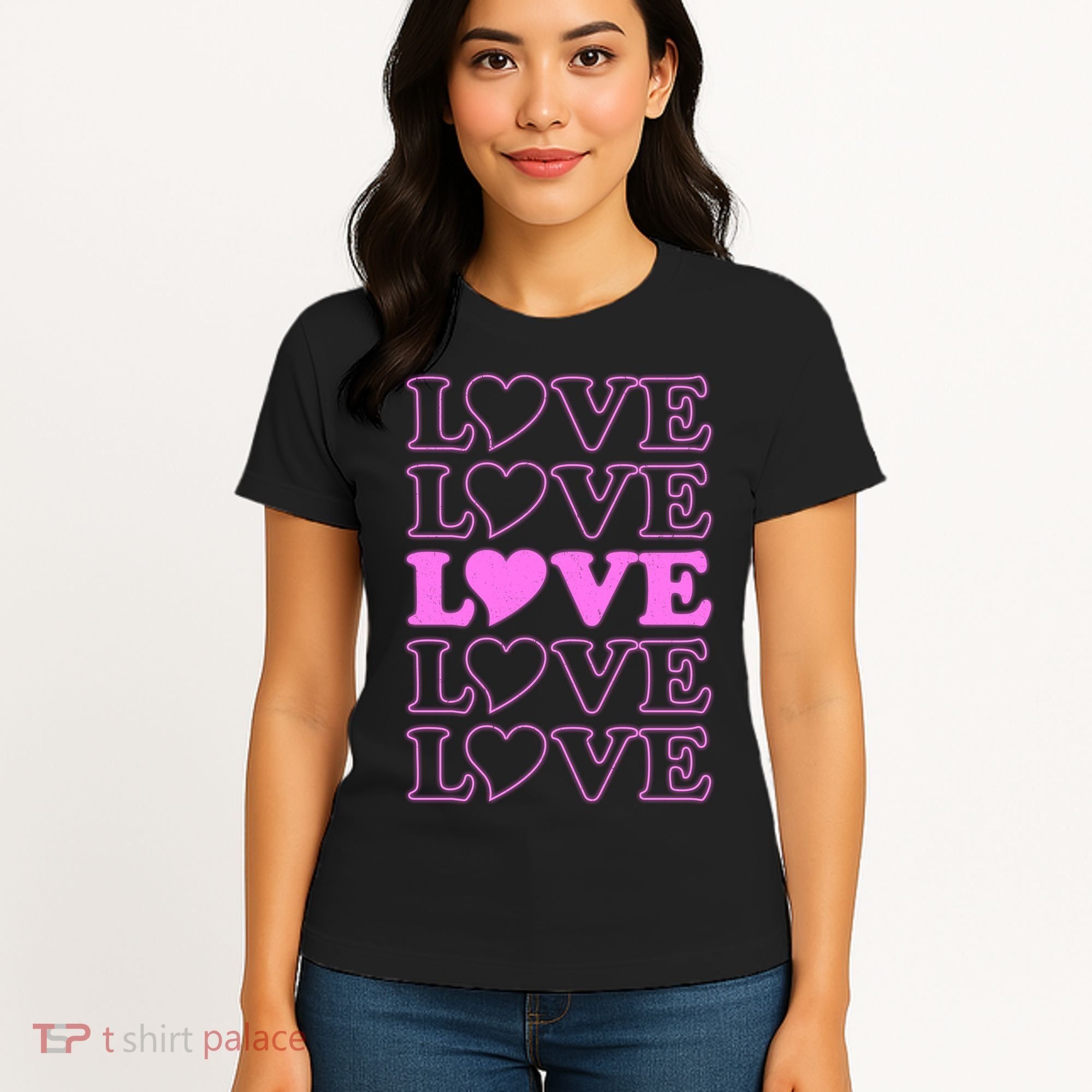 Valentine Love Pattern Women's T-Shirt