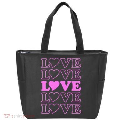 Valentine Love Pattern Tote Bag