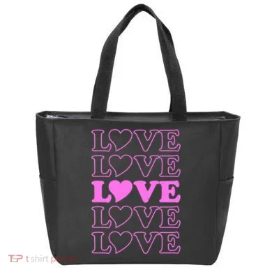 Valentine Love Pattern Tote Bag