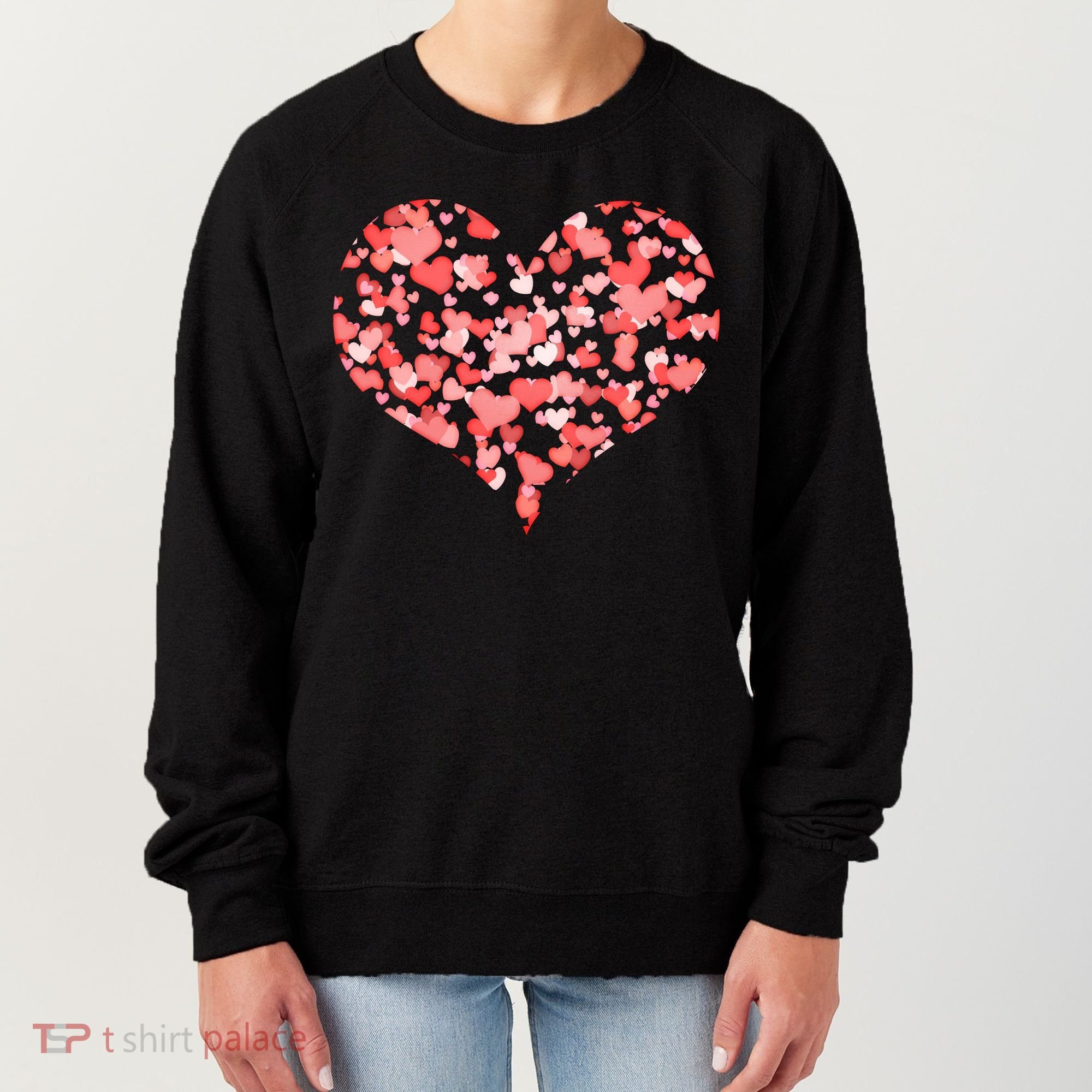 Valentine Multi Heart Of Love Women's Sweatshirt