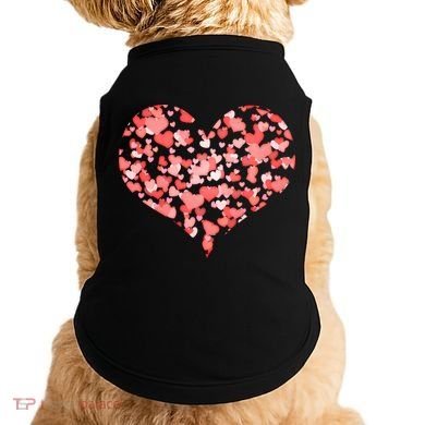 Valentine Multi Heart Of Love Doggie Tank