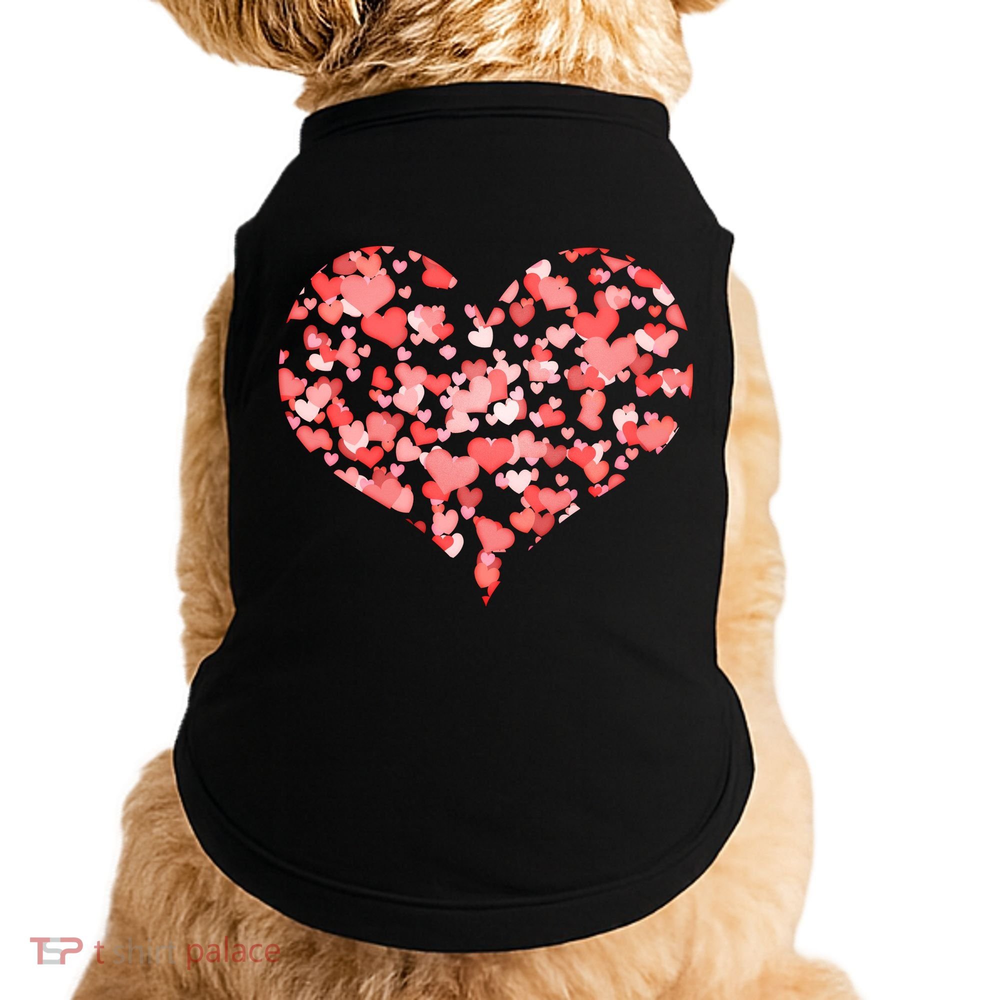 Valentine Multi Heart Of Love Doggie Tank