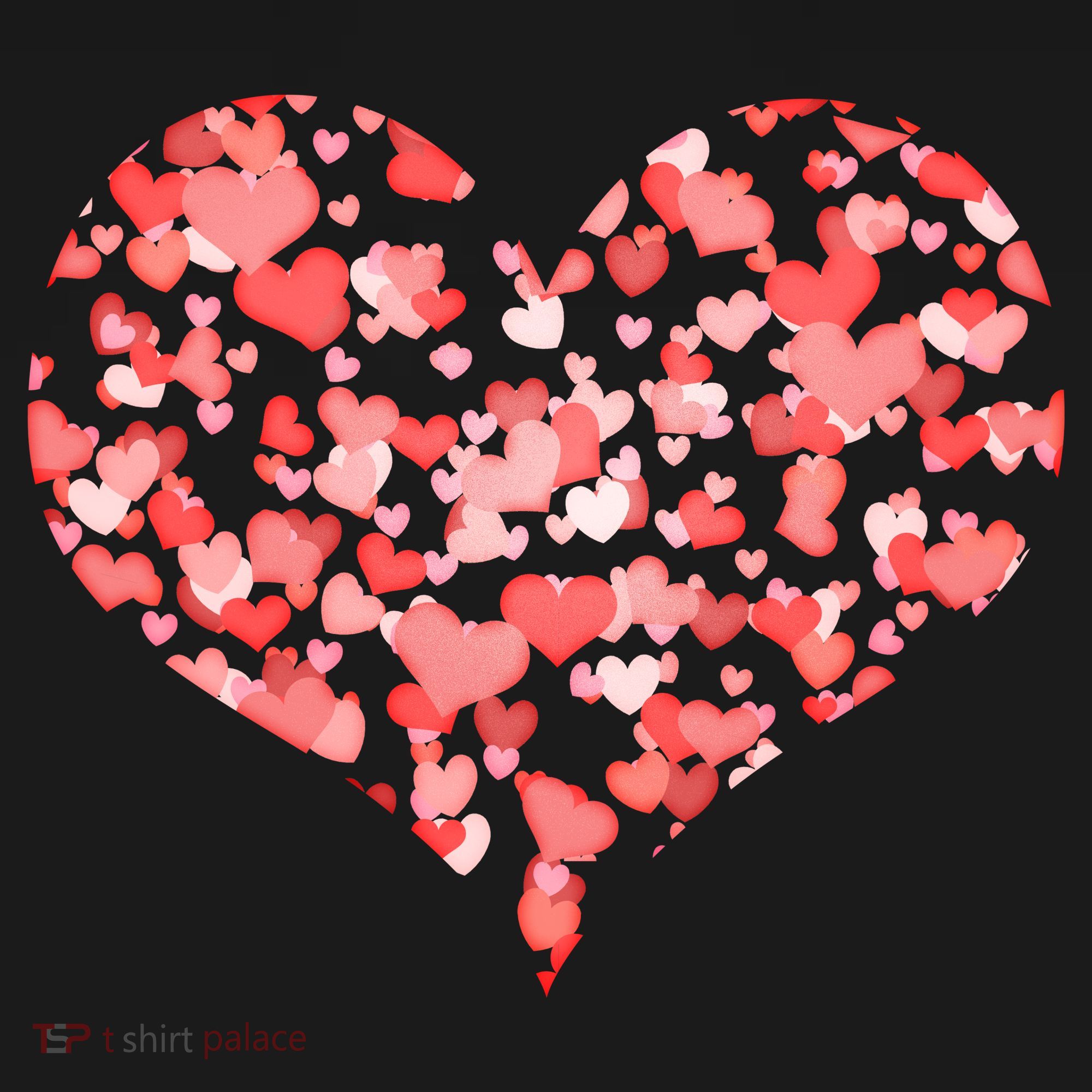 Valentine Multi Heart Of Love USA-Made Doggie Bandana