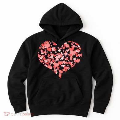 Valentine Multi Heart Of Love Hoodie