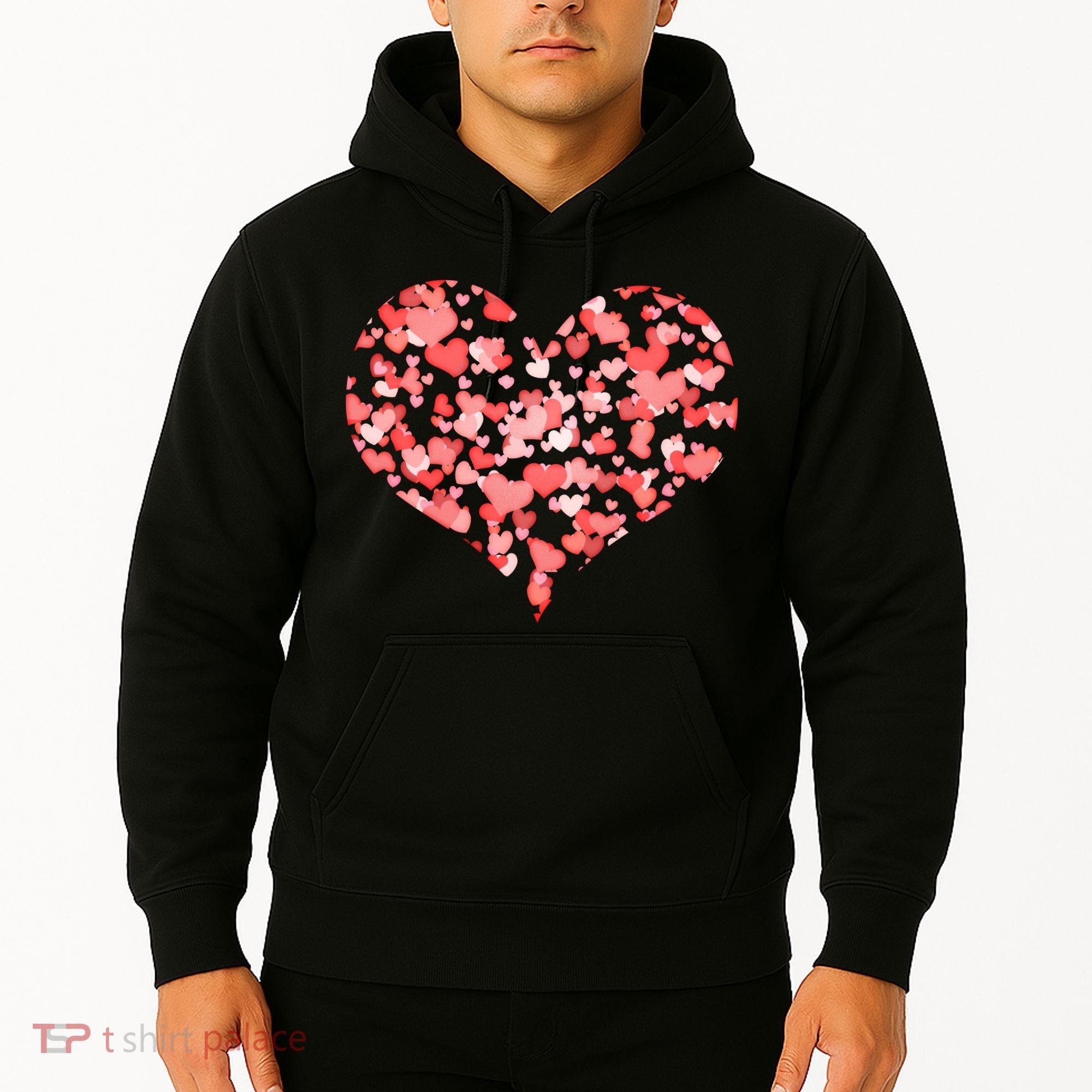 Valentine Multi Heart Of Love Hoodie