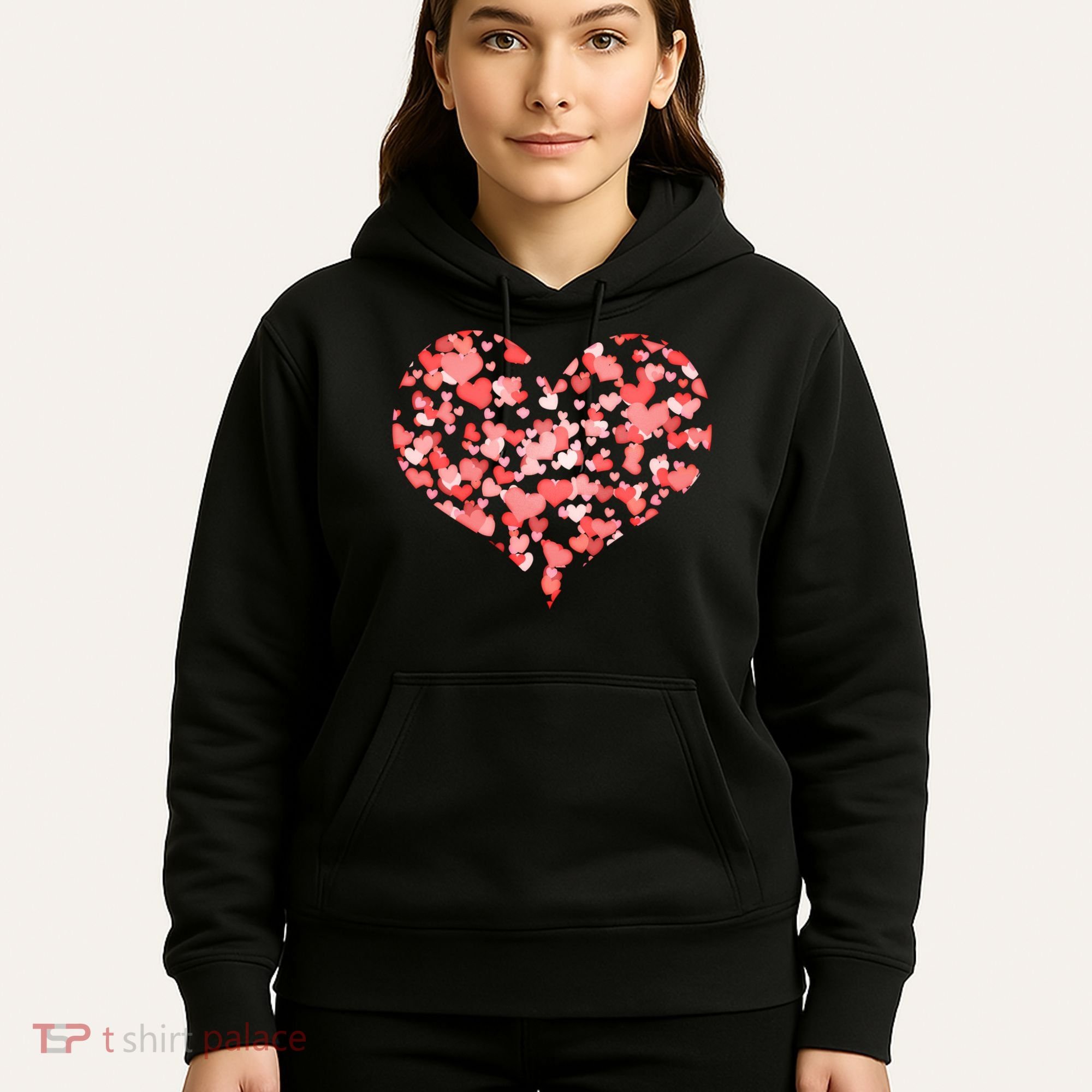 Valentine Multi Heart Of Love Hoodie