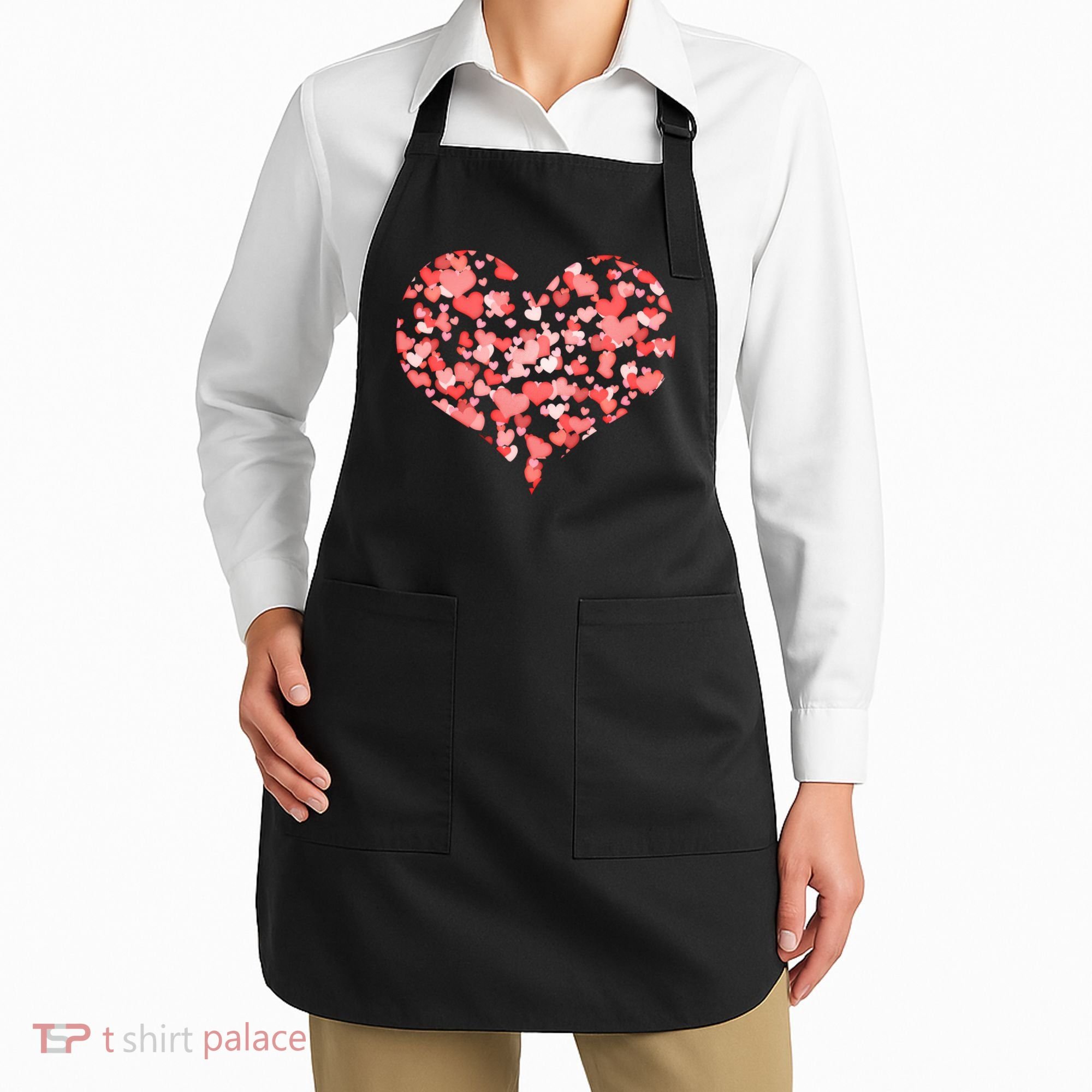 Valentine Multi Heart Of Love Apron