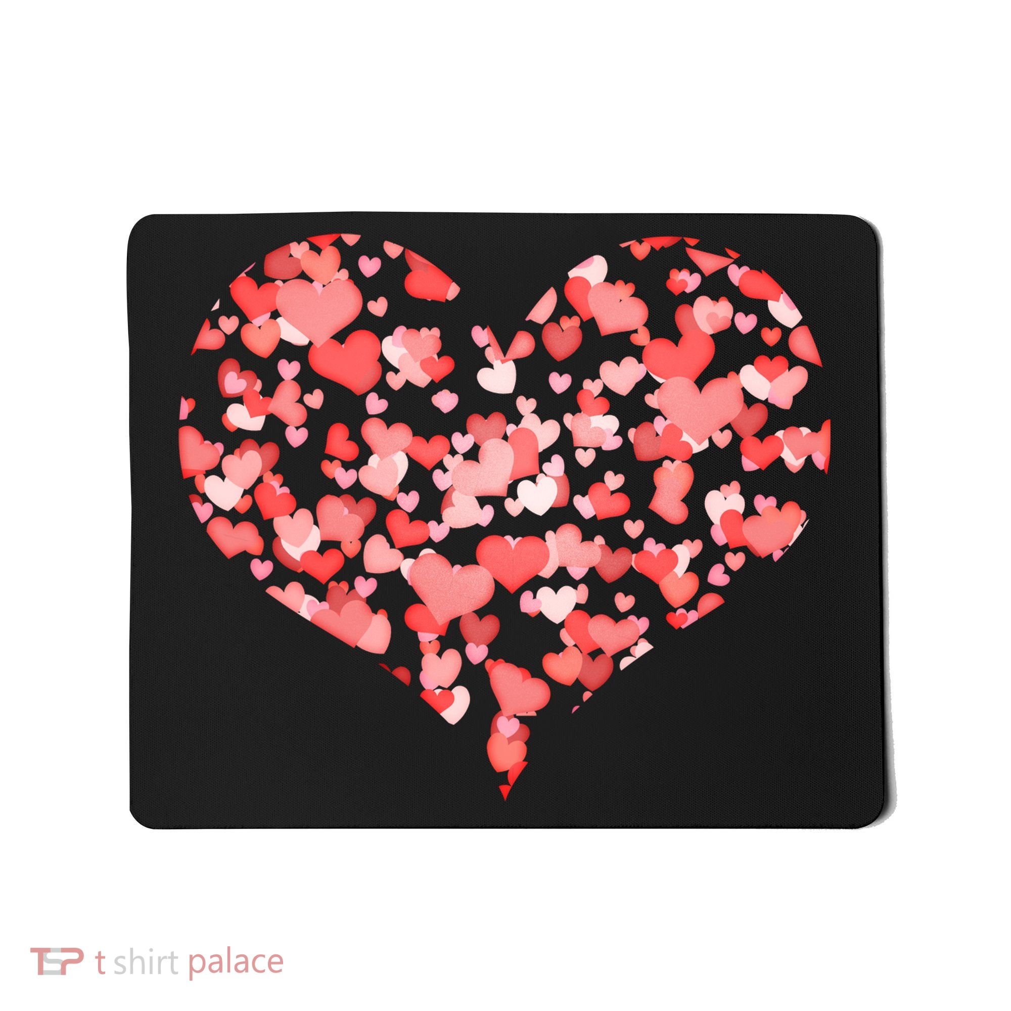 Valentine Multi Heart Of Love Mousepad