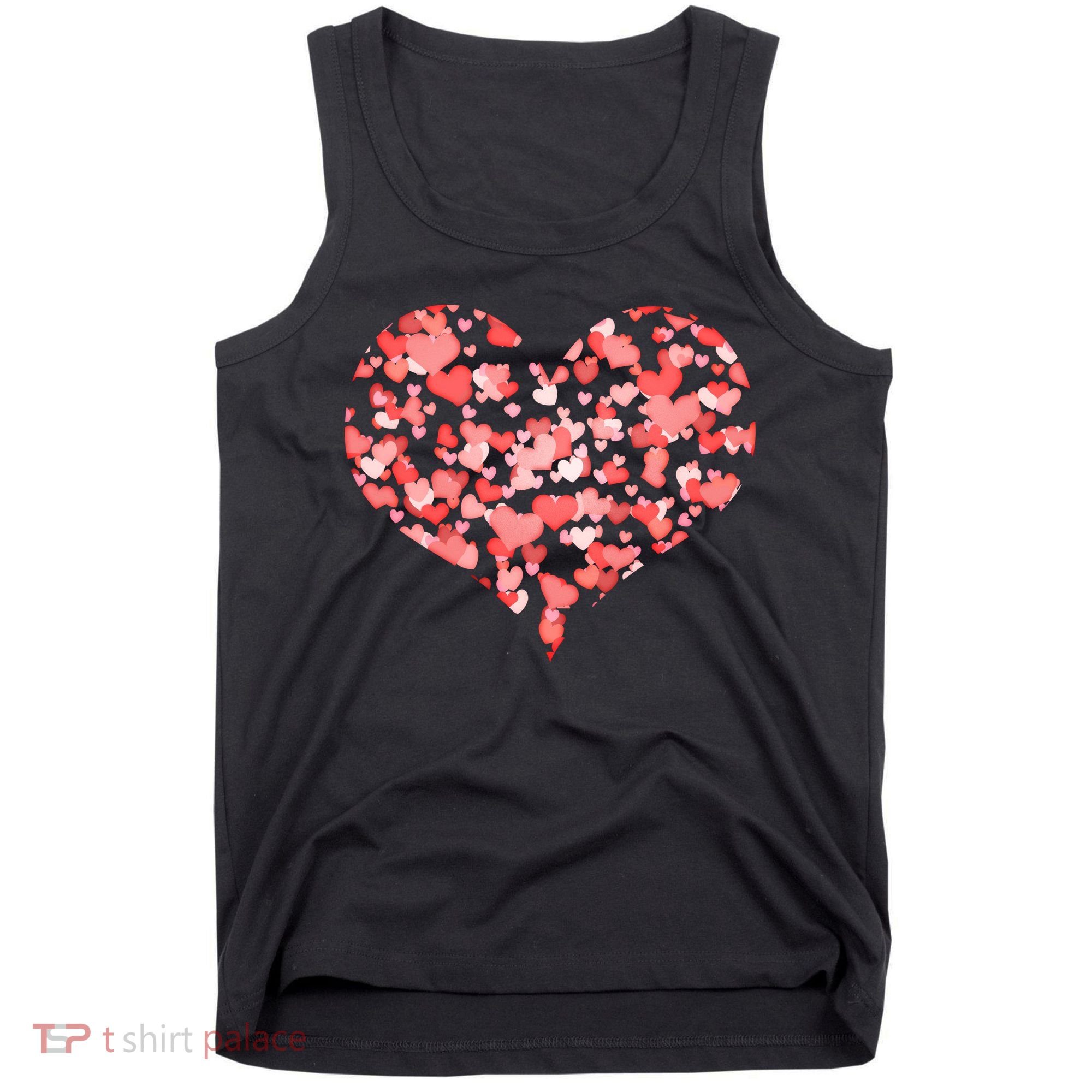 Valentine Multi Heart Of Love Tank Top