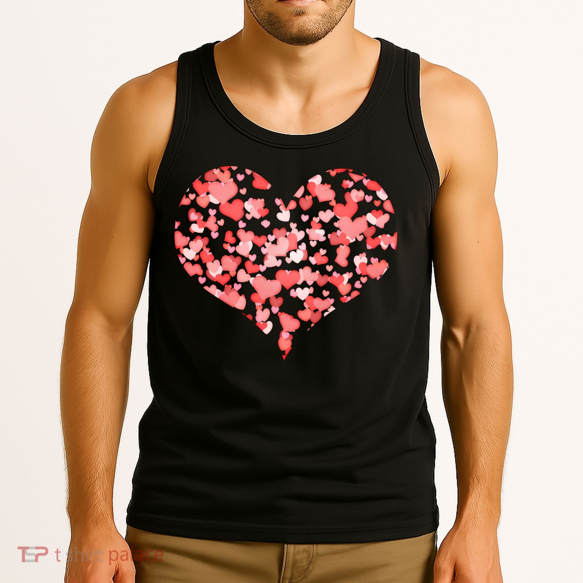 Valentine Multi Heart Of Love Tank Top