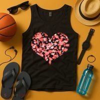 Valentine Multi Heart Of Love Tank Top thumb 4