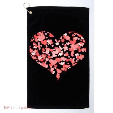 Valentine Multi Heart Of Love Golf Towel