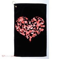 Valentine Multi Heart Of Love Golf Towel thumb 0
