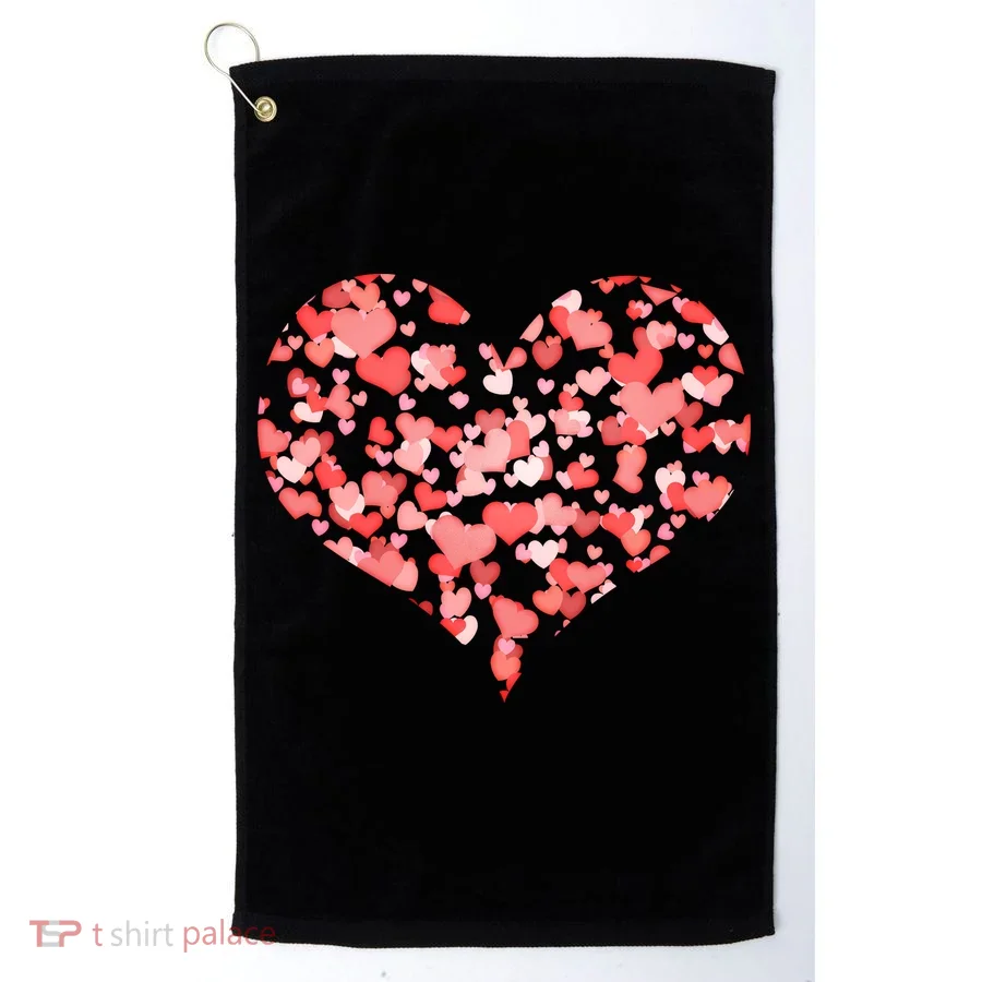 Valentine Multi Heart Of Love Golf Towel