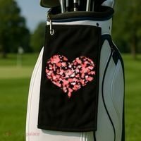 Valentine Multi Heart Of Love Golf Towel thumb 2