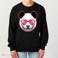 Valentine Panda Love Shades Women's Sweatshirt thumb 0