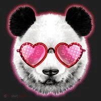 Valentine Panda Love Shades Women's Sweatshirt thumb 2