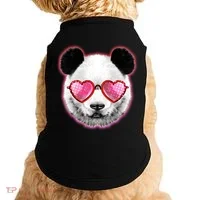 Valentine Panda Love Shades Doggie Tank thumb 0