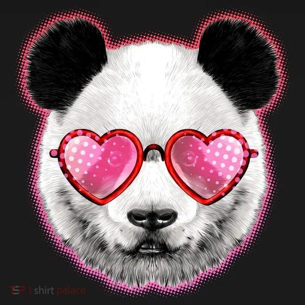 Valentine Panda Love Shades Doggie Tank