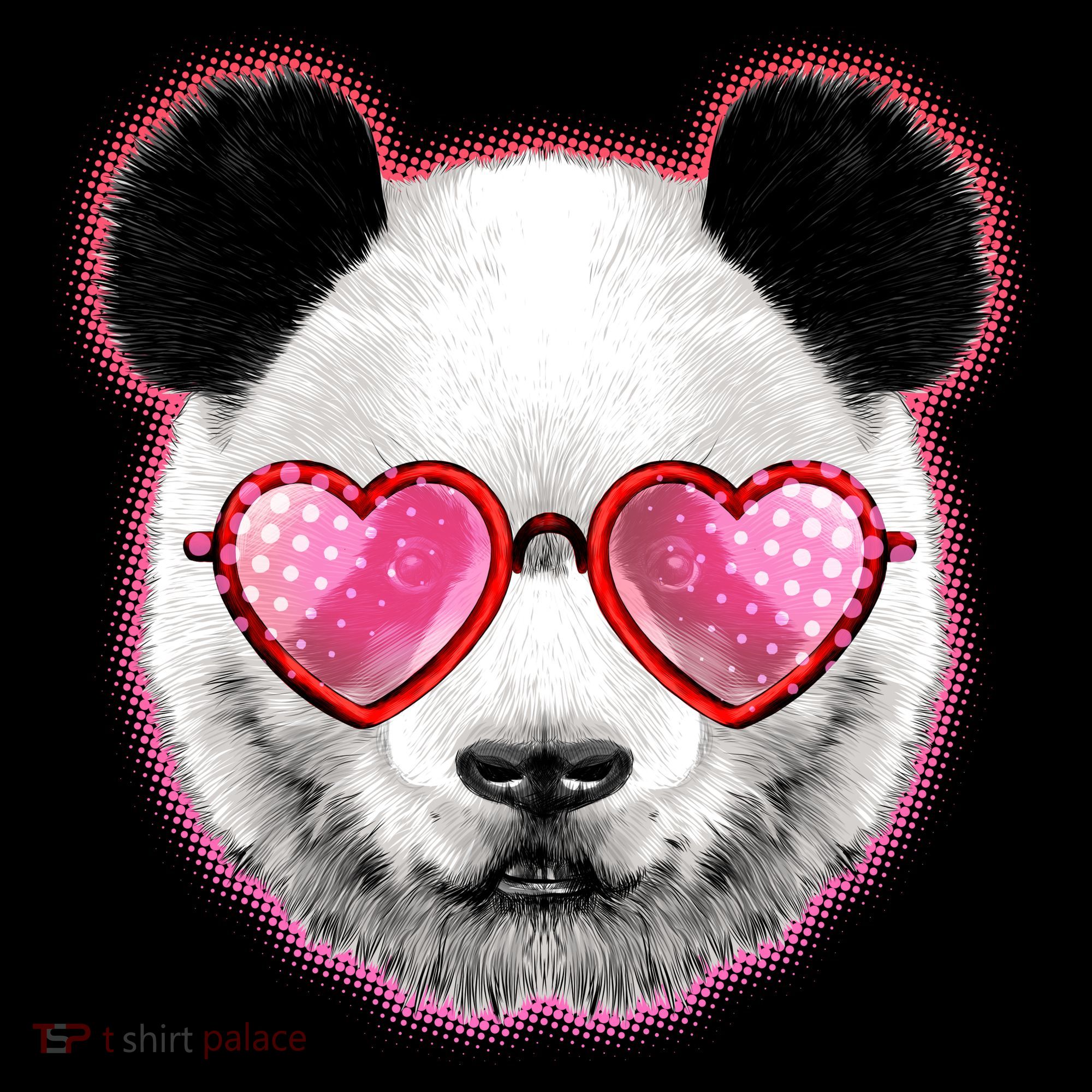 Valentine Panda Love Shades Apron