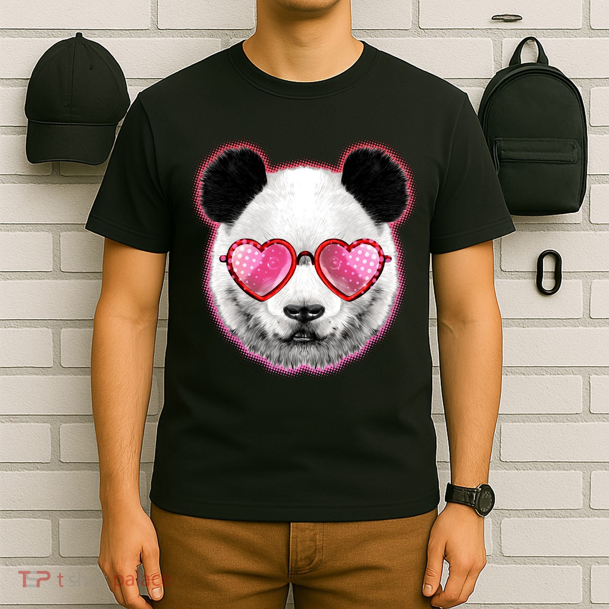 Valentine Panda Love Shades T-Shirt