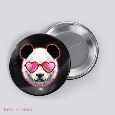 Valentine Panda Love Shades Button