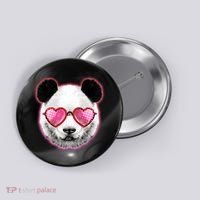 Valentine Panda Love Shades Button thumb 0