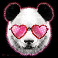 Valentine Panda Love Shades Mousepad thumb 1