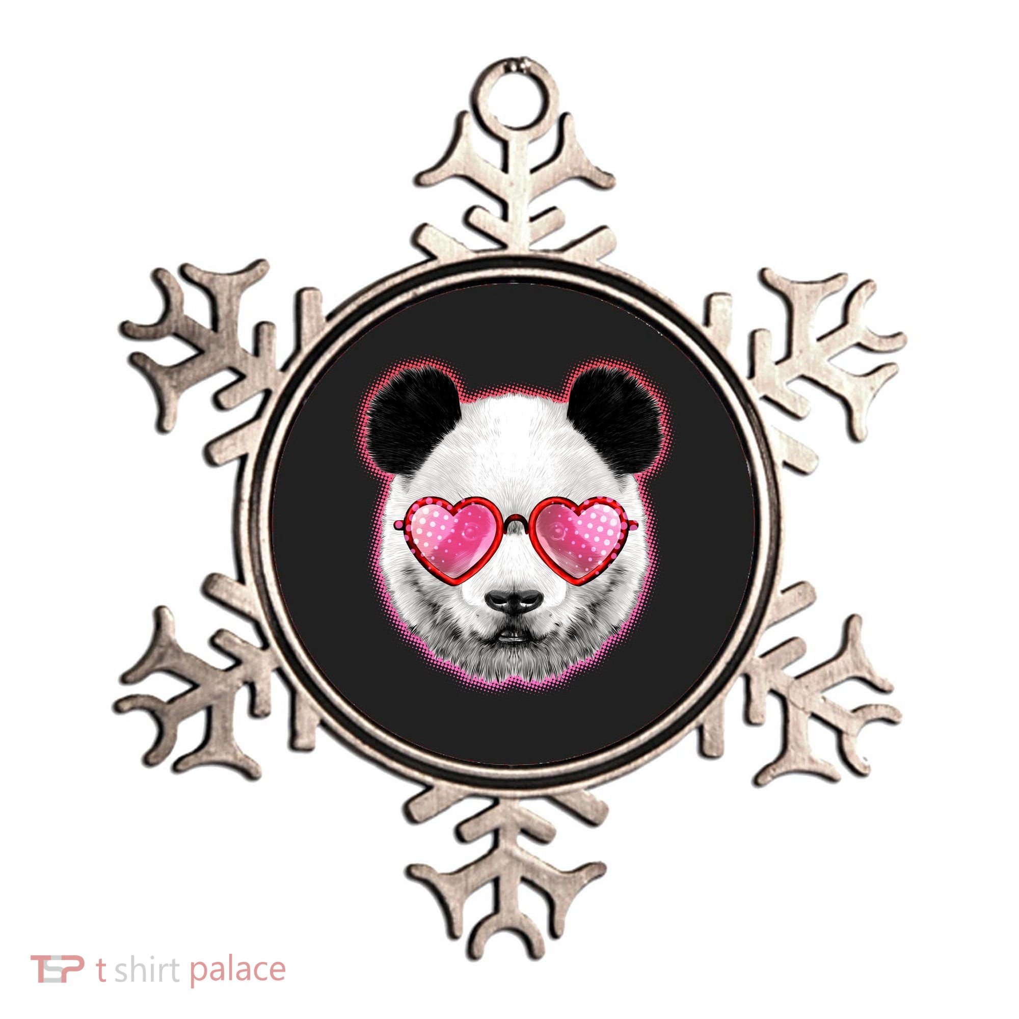 Valentine Panda Love Shades Ornament