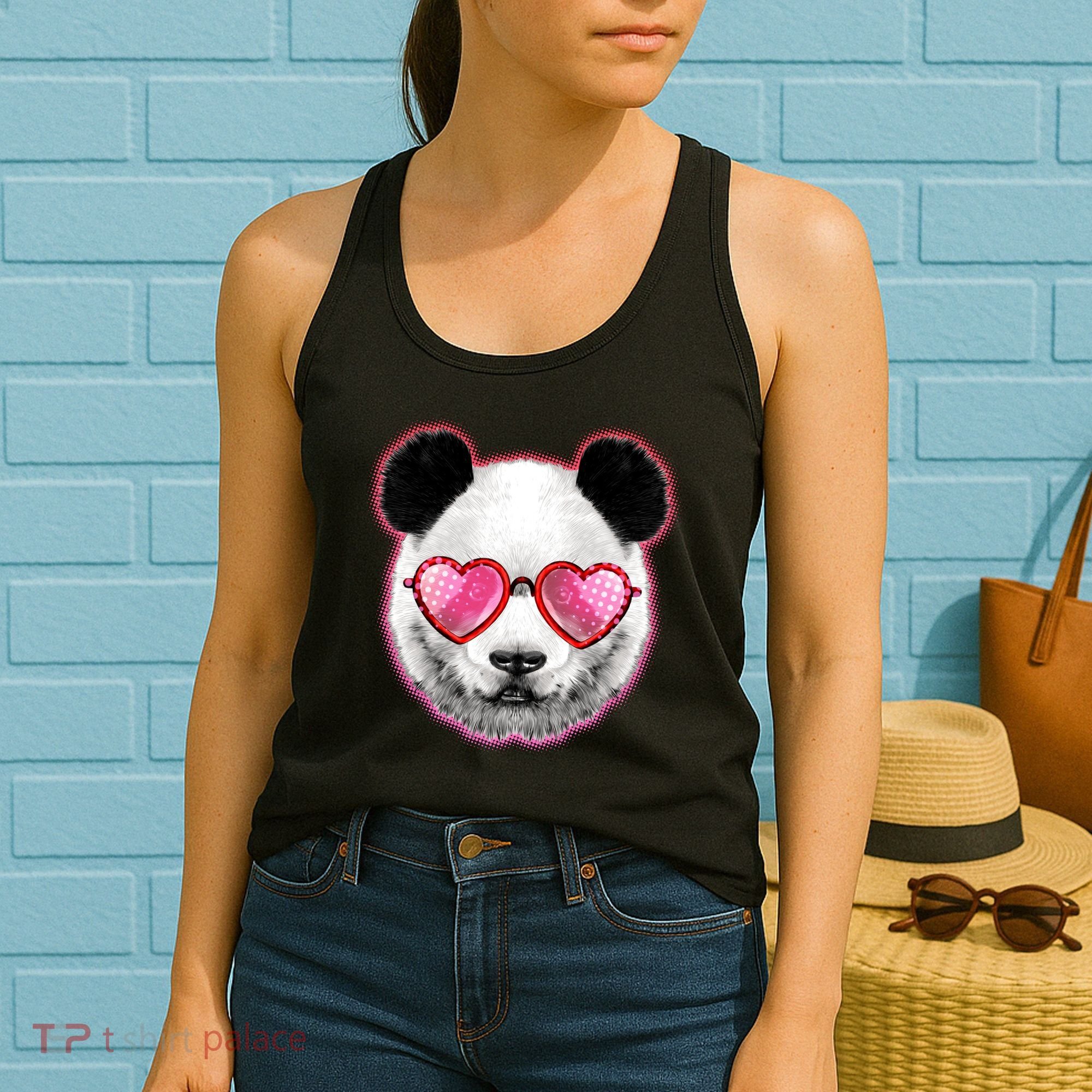 Valentine Panda Love Shades Women's Tank Top