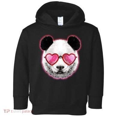 Valentine Panda Love Shades Toddler Hoodie