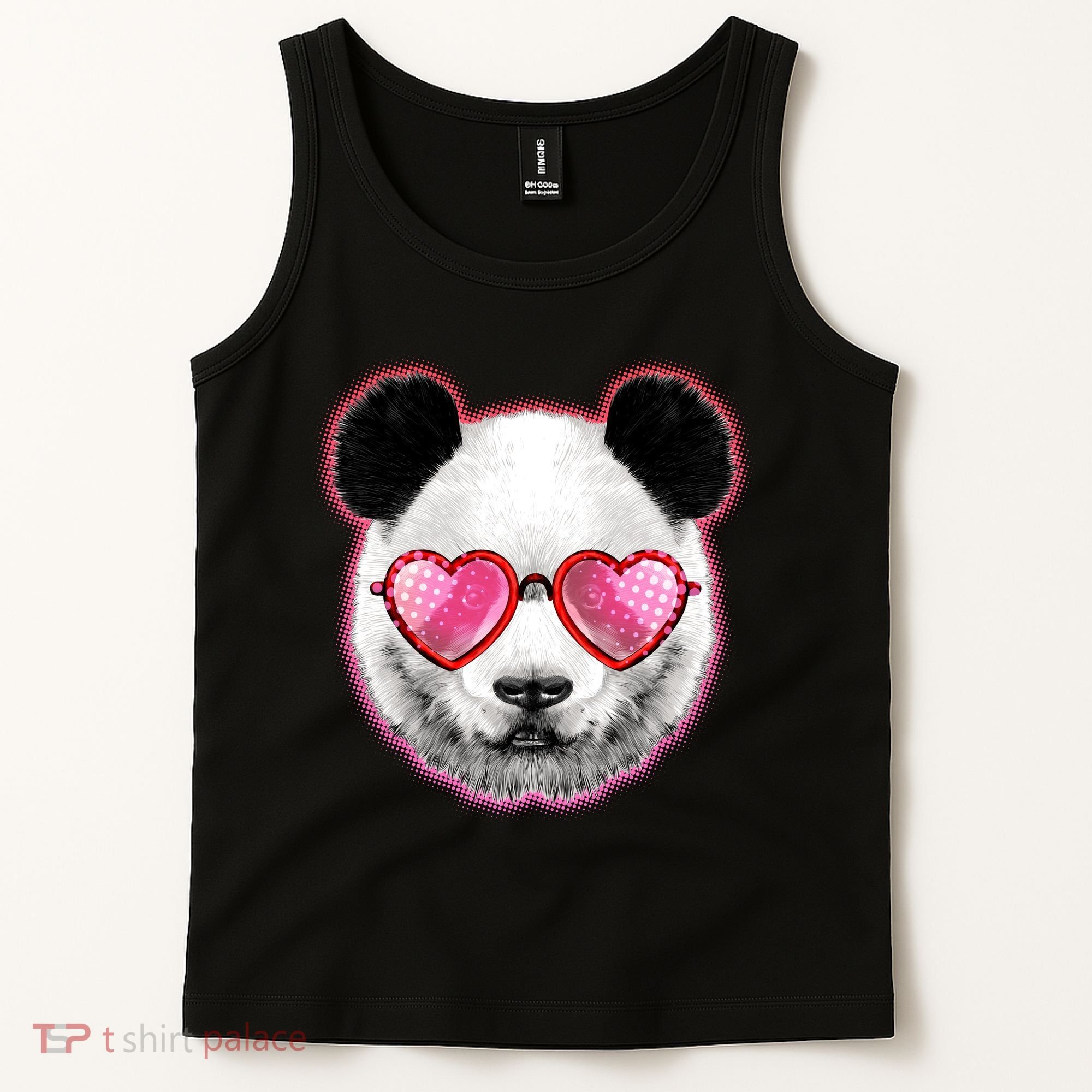 Valentine Panda Love Shades Tank Top