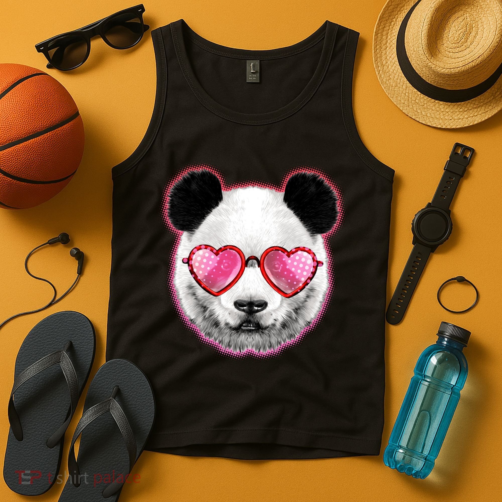 Valentine Panda Love Shades Tank Top