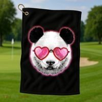 Valentine Panda Love Shades Golf Towel thumb 1